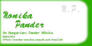 monika pander business card